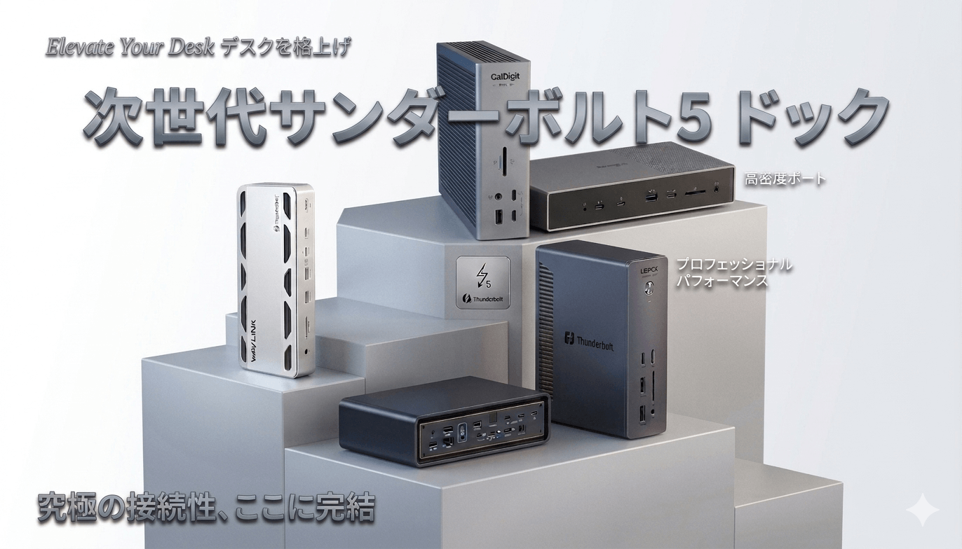 完全版】Thunderbolt 5ドッキングステーション最強7選と失敗しない