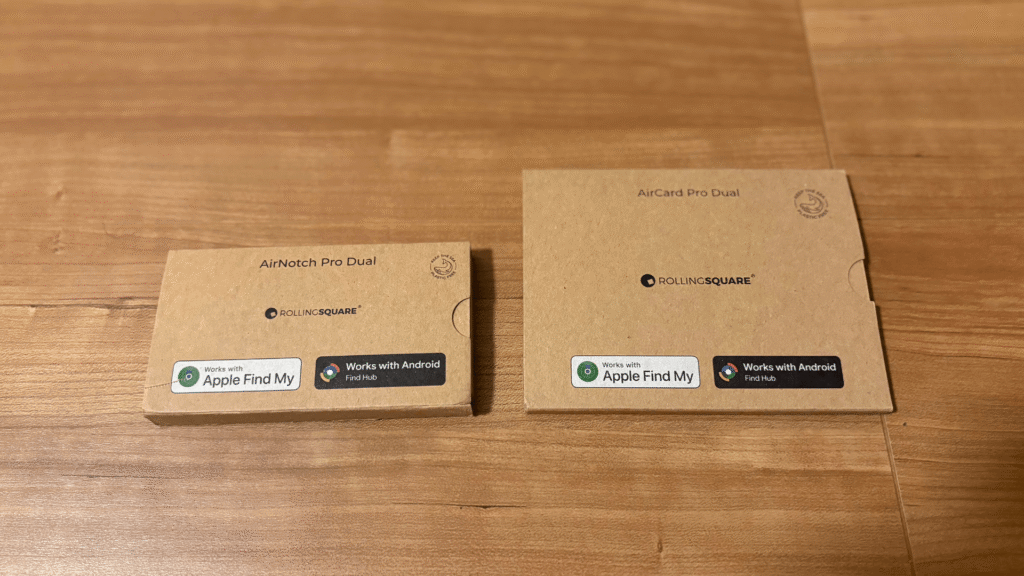 Rolling Square Air Card Pro DualとAir Notch Pro Dualの外観
