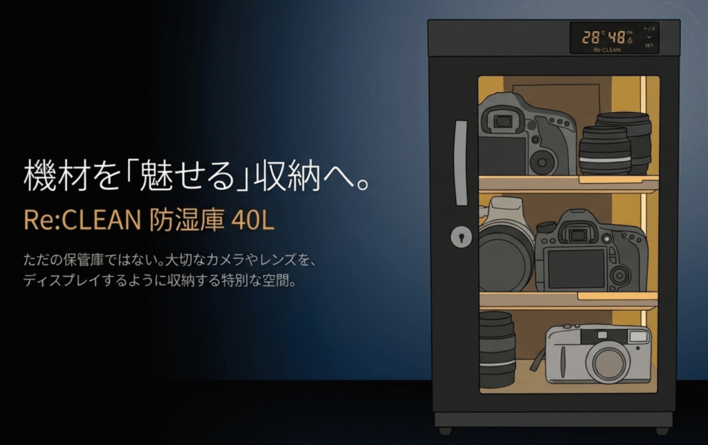 Re:CLEAN 40L 防湿庫 使用イメージ
