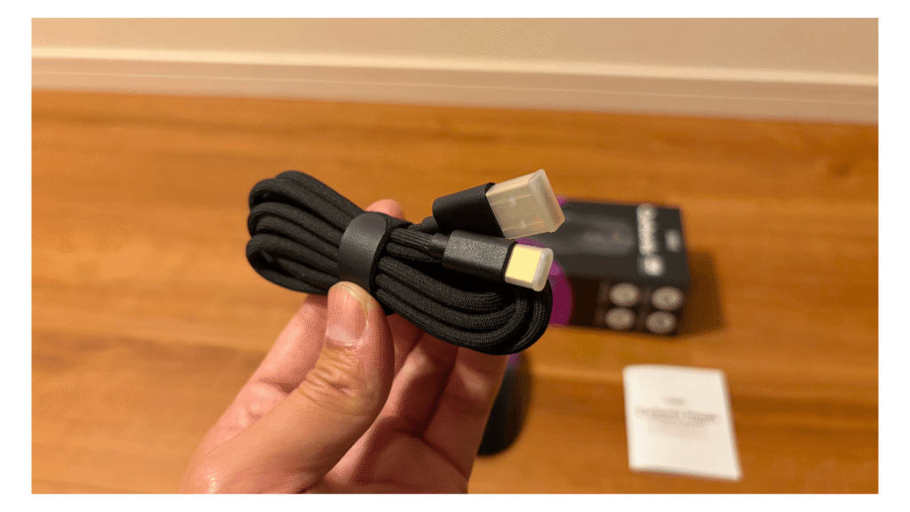 Carbonis Mouse付属のUSB-Cケーブル