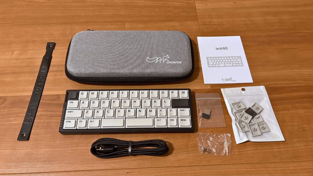 Chosfox Init40の同梱品一覧